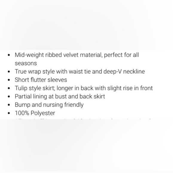 NWT Baltic Born Andi Ribbed Velvet Dress, Small, Cherry Blossom Pink - Picture 8 of 8